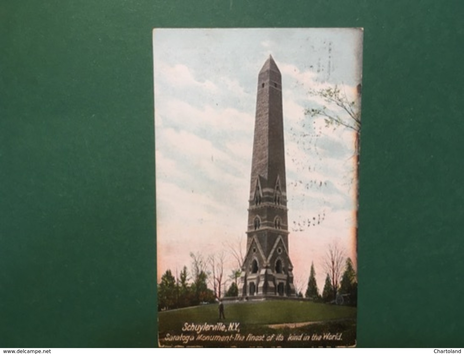 Cartolina Schuylerville - N.Y. - Saratoga Monument - 1906 - Non Classificati