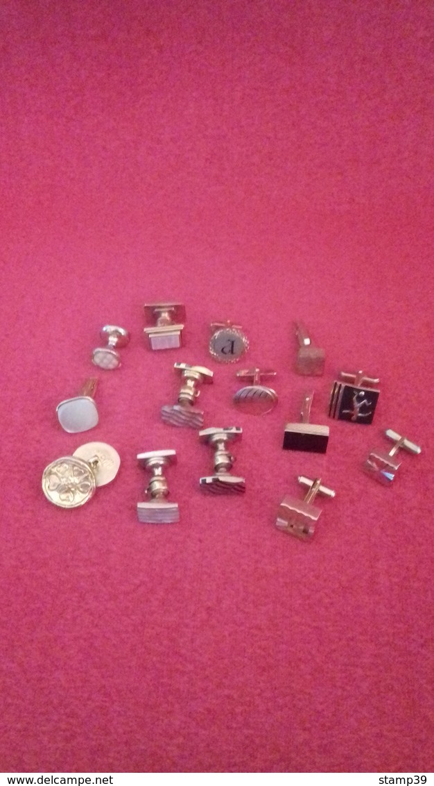 Lot De Boutons De Manchettes (sans Paires) - Cuff Links & Studs