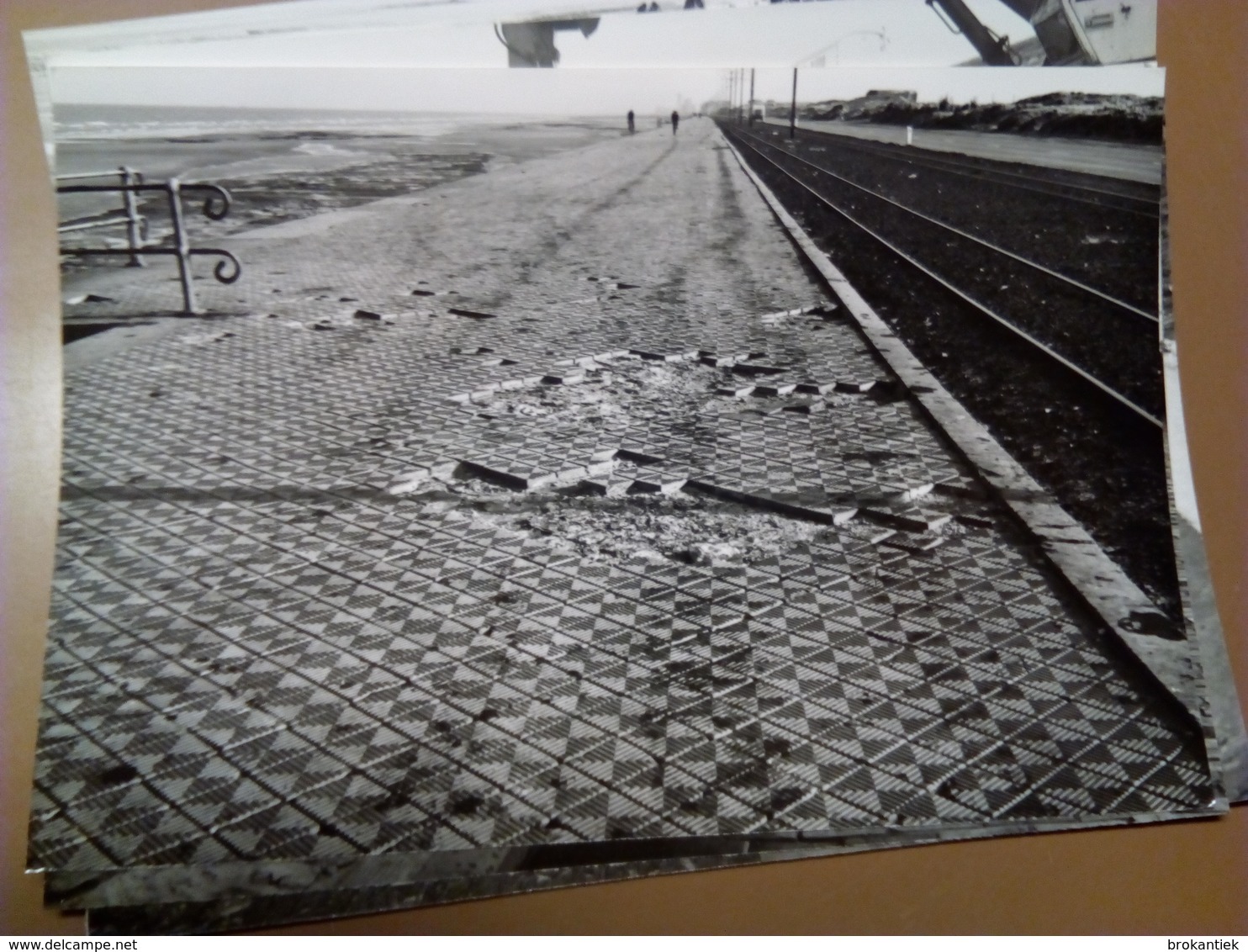 21 kaarten echte foto's Middelkerke zeedijk stormschade