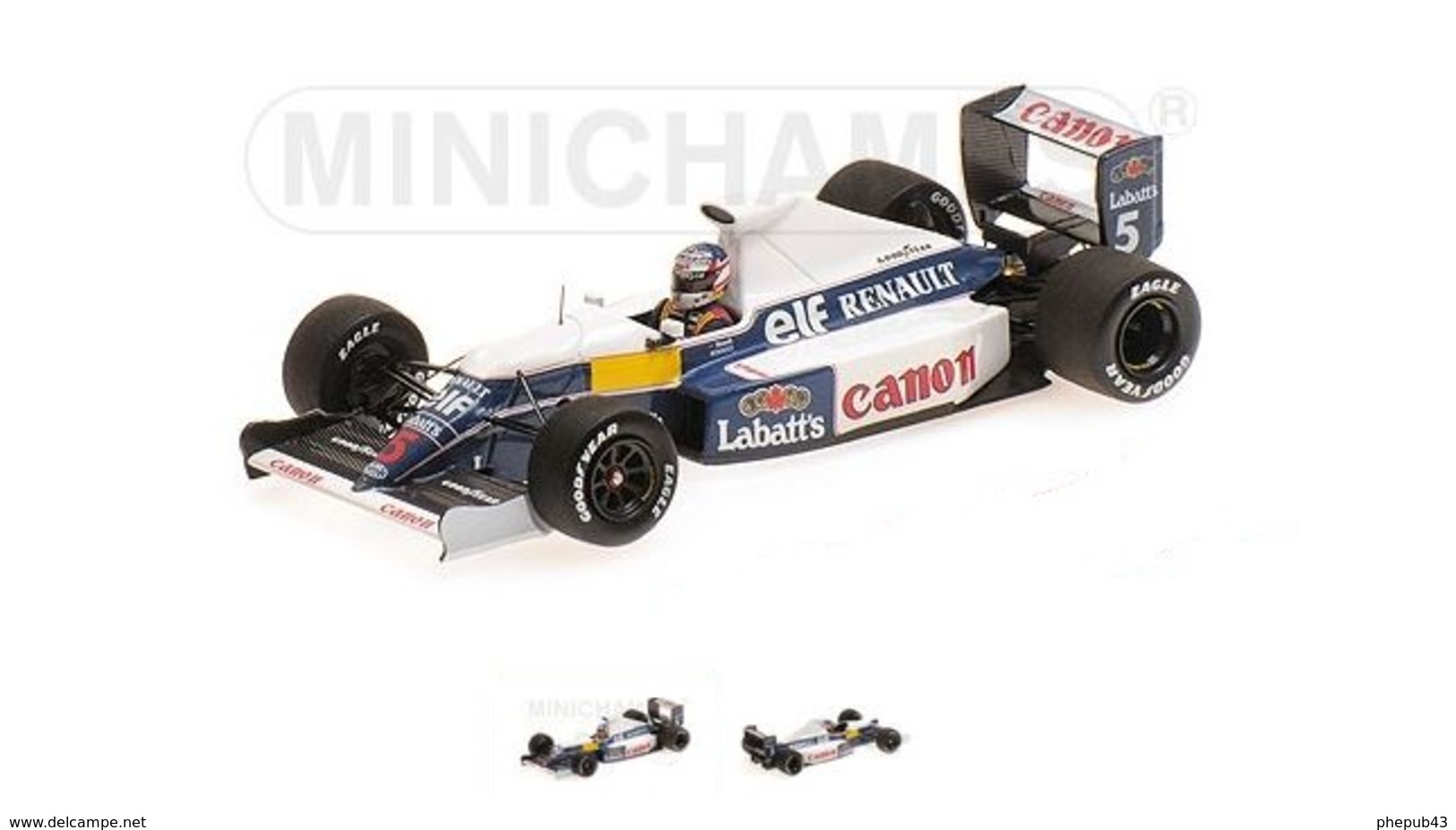 Williams Renault FW13B – Nigel Mansell - F1 Test 1991 #5 - Minichamps - Minichamps