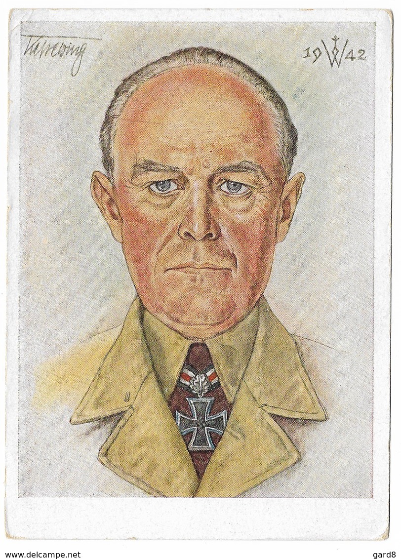 Ritterkreuzträger  Werhmacht Luftwaffe  - Generalfeldmarschall Kesselring  - Carte Dessinée Par Willrich - Characters