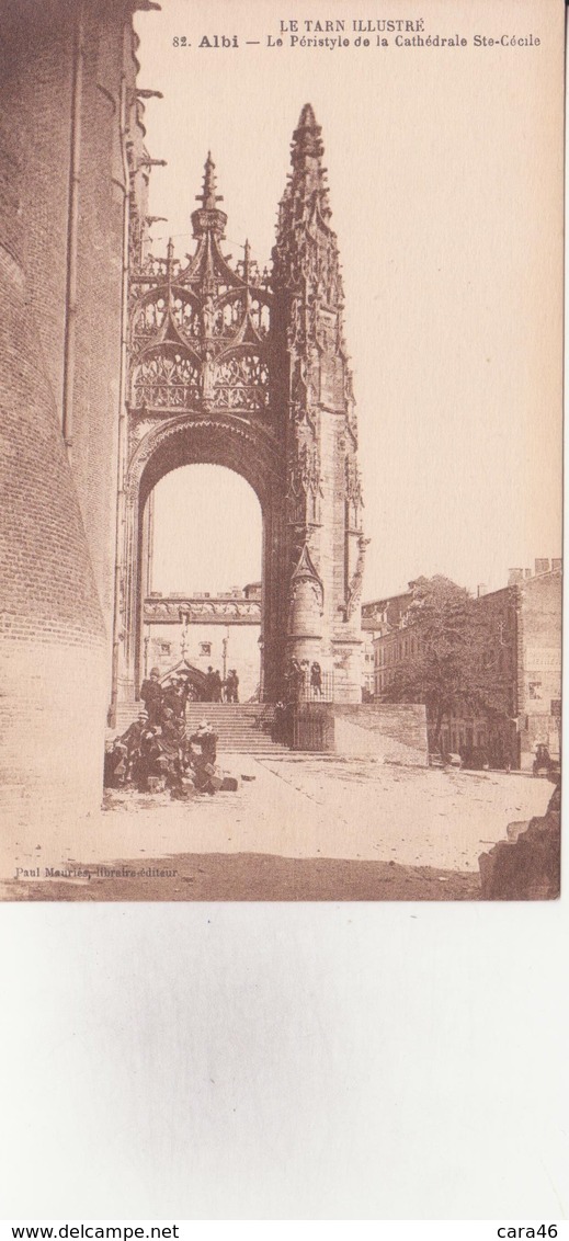 CPA - 82. ALBI - Le Péristyle De La Cathédrale Ste Cécile - Albi