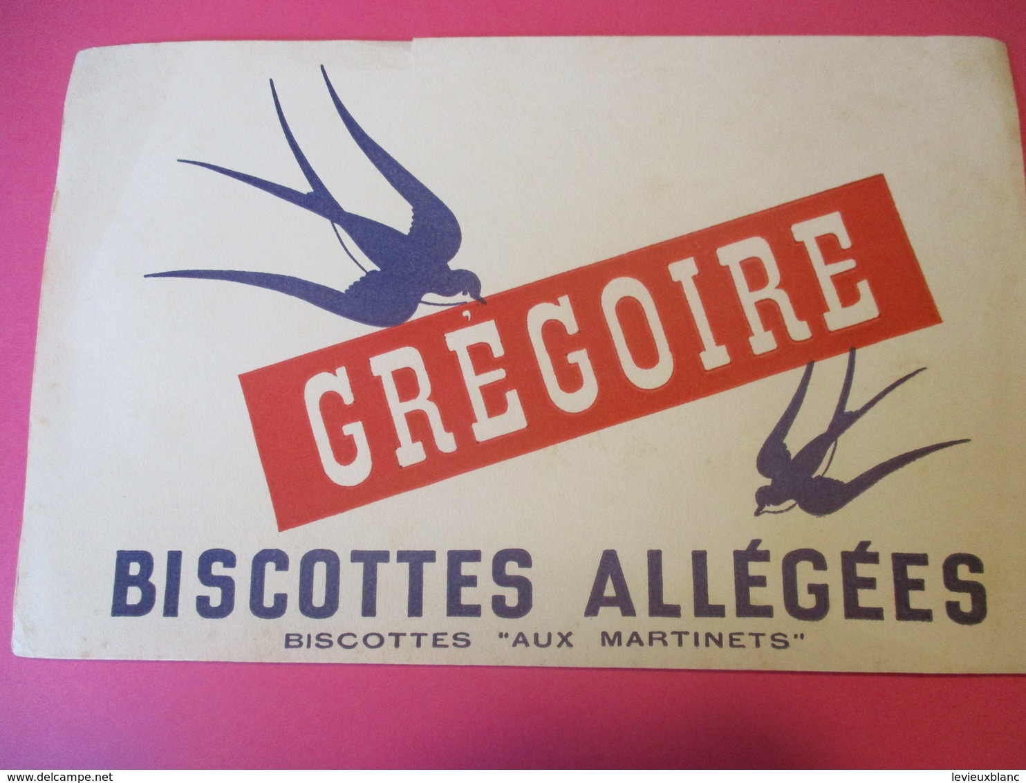 3 Buvards /Biscottes/GREGOIRE/Biscottes Allégées/Biscottes Aux Martinets/Levallois-Perret/ Seine/Vers 1940-60  BUV401 - Zwieback