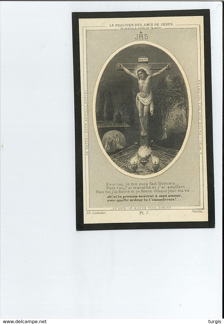 MME HENRI WOUTERS NEE ROSALIE THERESE MAXIMILIENNE DE RAEDT ° ANVERS ( ANTWERPEN ) 1839 + 1915 - Images Religieuses