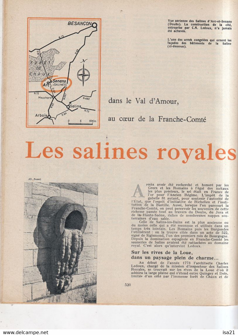 La Revue Du Touring Club 1960 Juillet-Août Haute-Vésubie, Arc Et Senans, Sologne, Larzac, Le Sommaire Est Scanné: - Tourisme & Régions