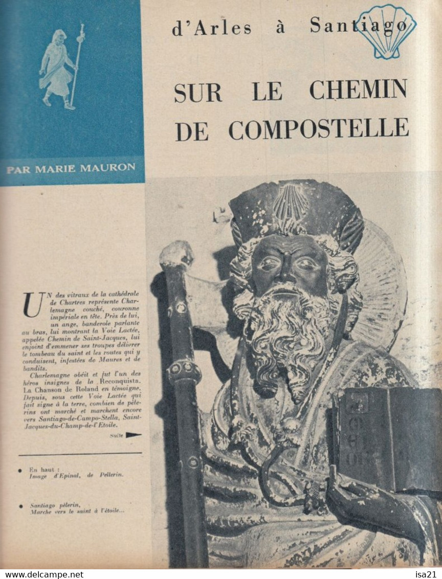 La Revue Du Touring Club 1958 Octobre: Le Port De La Rochelle, Vers Compostelle, Le Sahara, - Tourisme & Régions