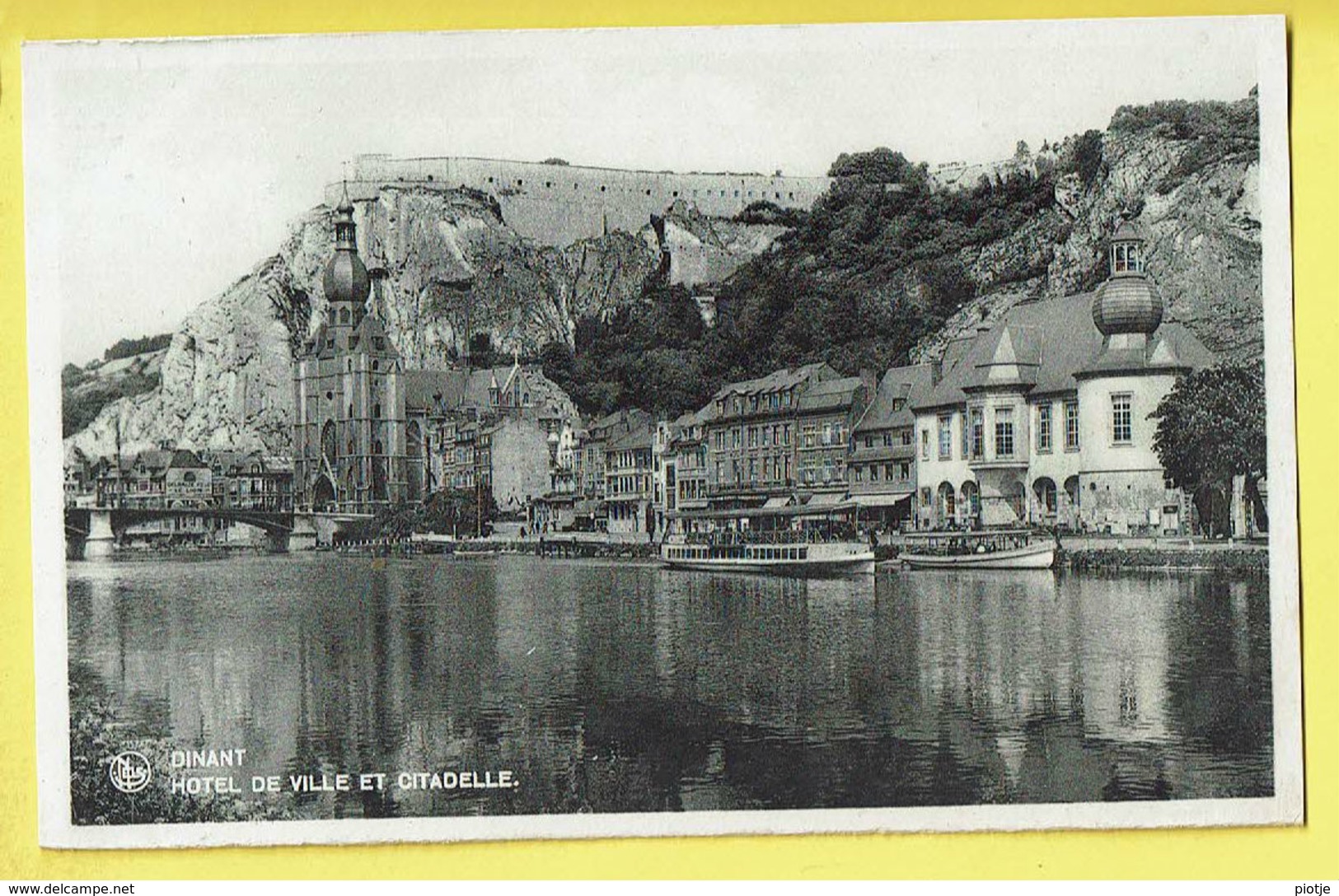 * Dinant (Namur - Namen - La Wallonie) * (Nels, Bromurite) Hotel De Ville Et Citadelle, Canal, Quai, Bateau Touriste - Dinant