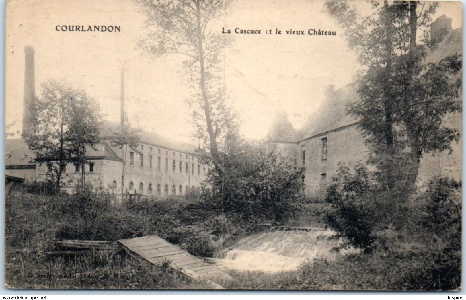 51 - COURLANDON --  La Cascade  Et Le Vieux Château - Autres & Non Classés