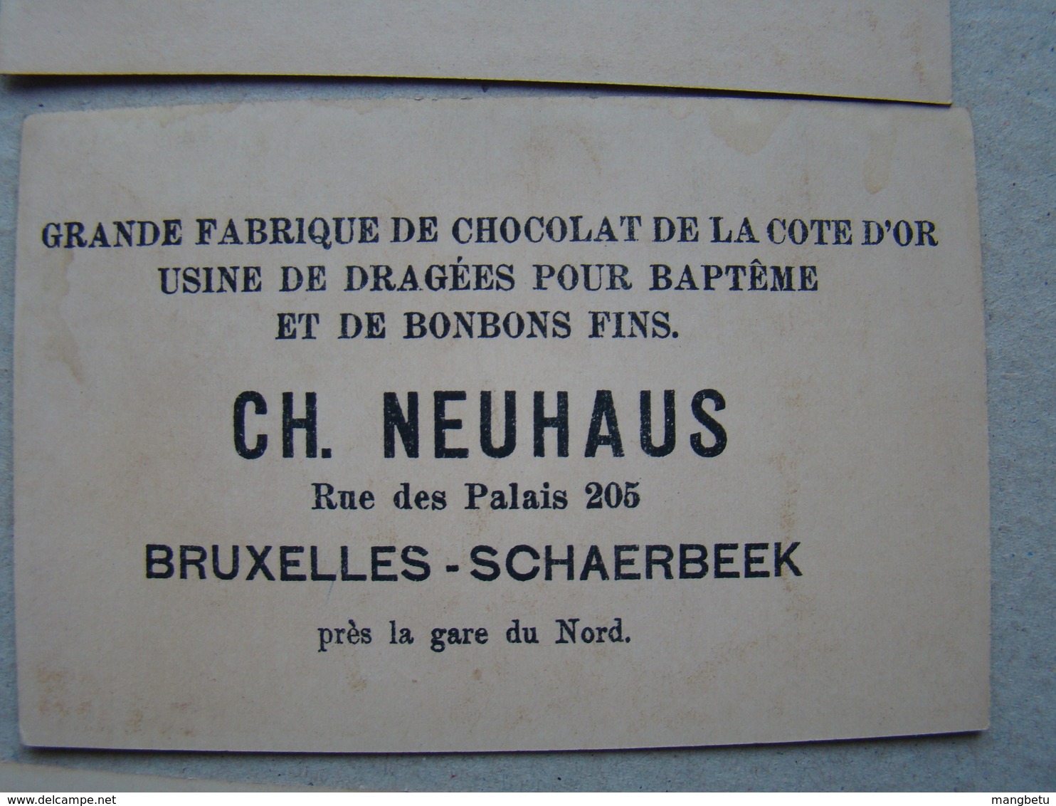 Chromos (11). Chromos Grande Fabrique De Chocolat De La Cote D'or. CH. Neuhaus. Bruxelles - Côte D'Or