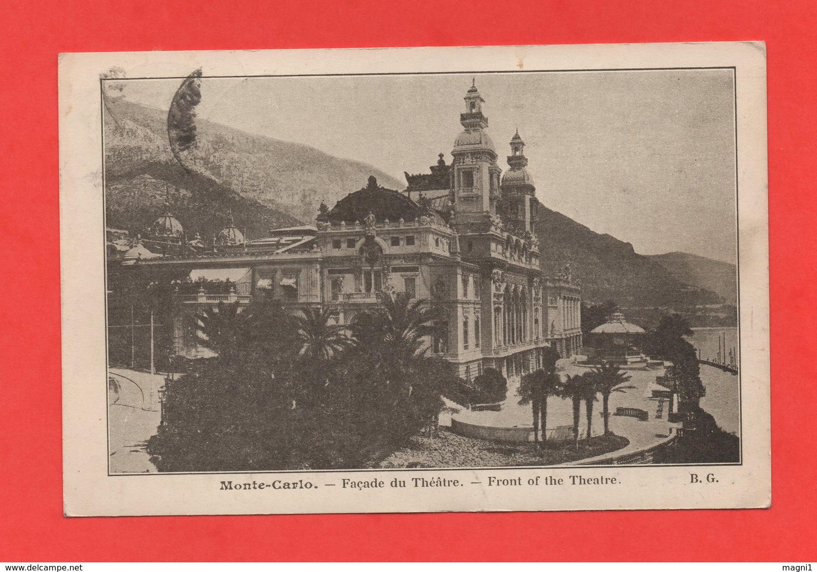 MONTE CARLO - Façade Du Théâtre - Monte-Carlo