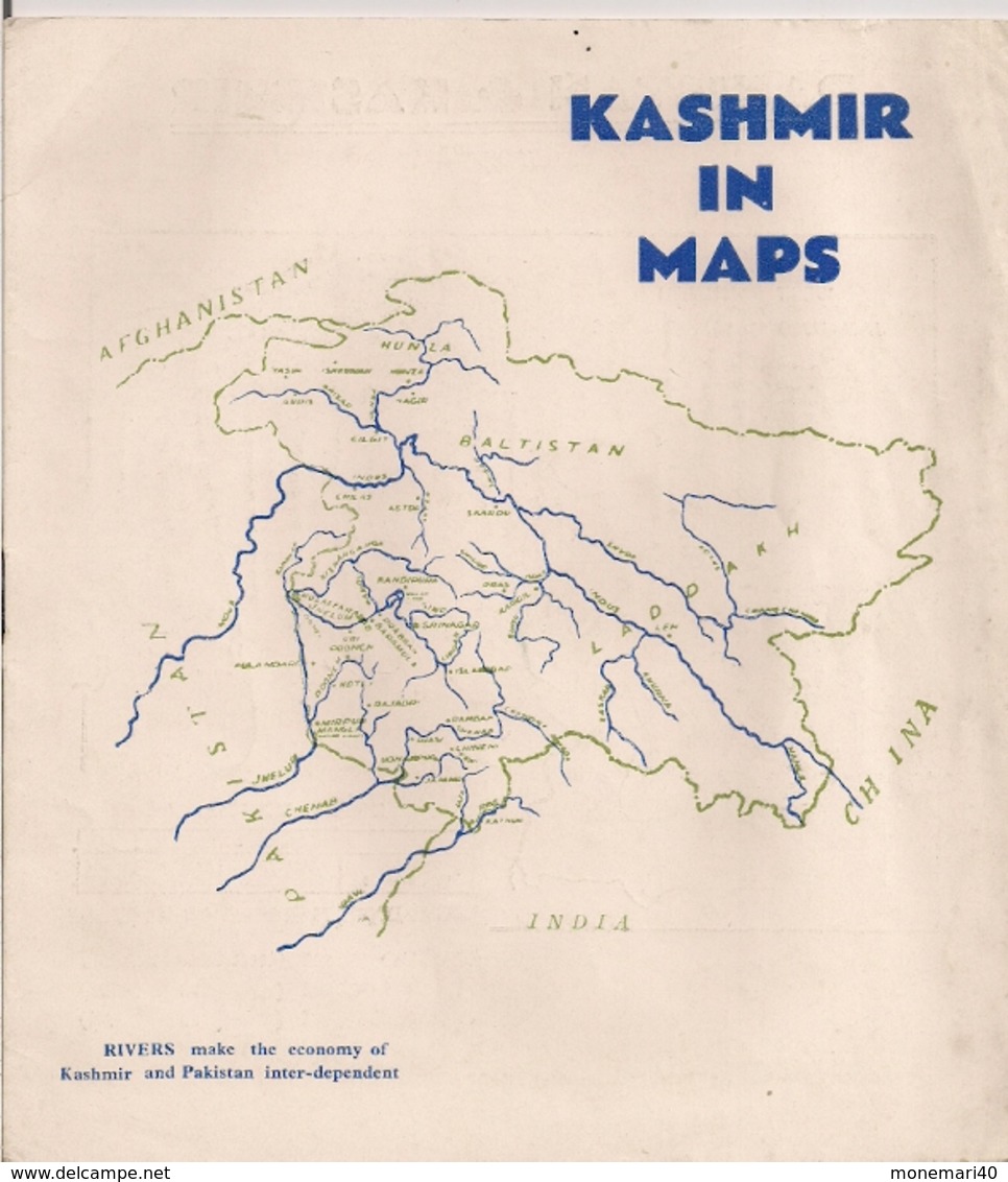 KASHMIR IN MAPS -  PAKISTAN & KASHMIR - JAMMU & KASHMIR STATE - POONCH JAGIR - CARTES DIVERSES - Culture