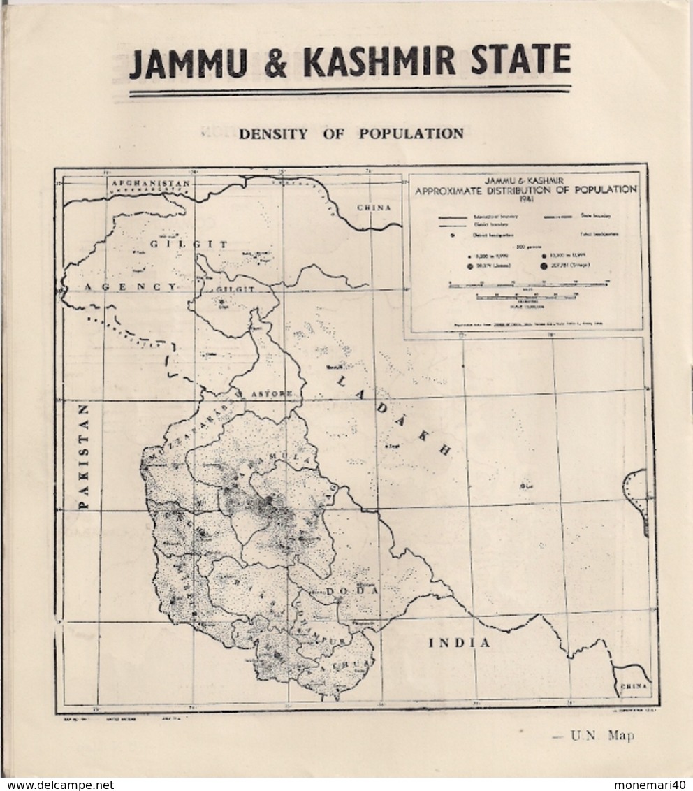 KASHMIR IN MAPS -  PAKISTAN & KASHMIR - JAMMU & KASHMIR STATE - POONCH JAGIR - CARTES DIVERSES - Cultural