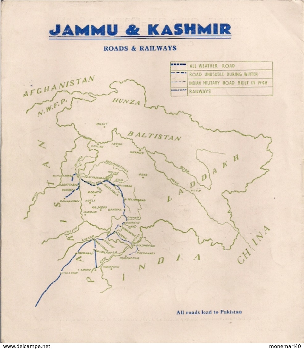 KASHMIR IN MAPS -  PAKISTAN & KASHMIR - JAMMU & KASHMIR STATE - POONCH JAGIR - CARTES DIVERSES - Kultur