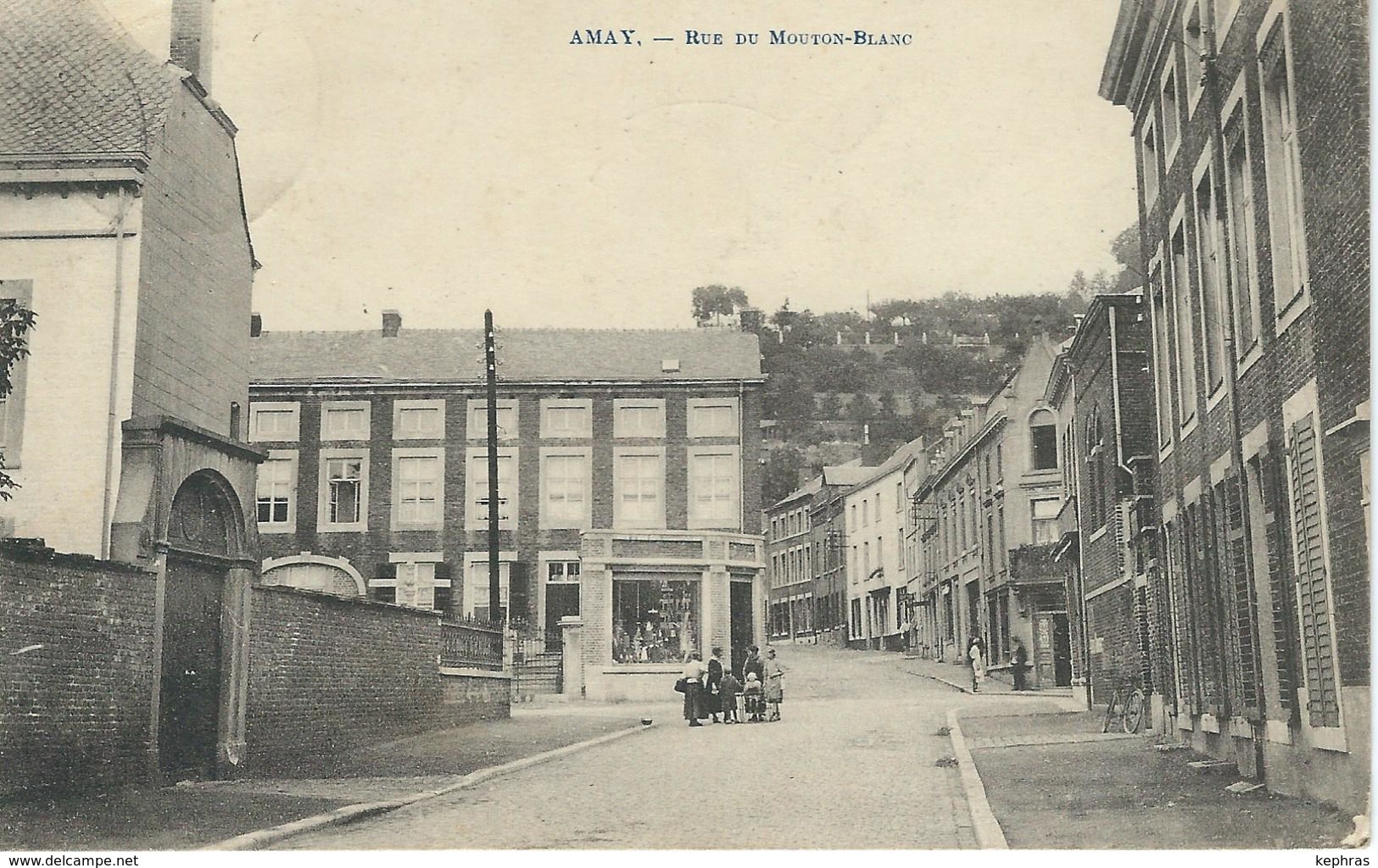AMAY : Rue Du Mouton Blanc - RARE VARIANTE - Cachet De La Poste 1922 - Amay