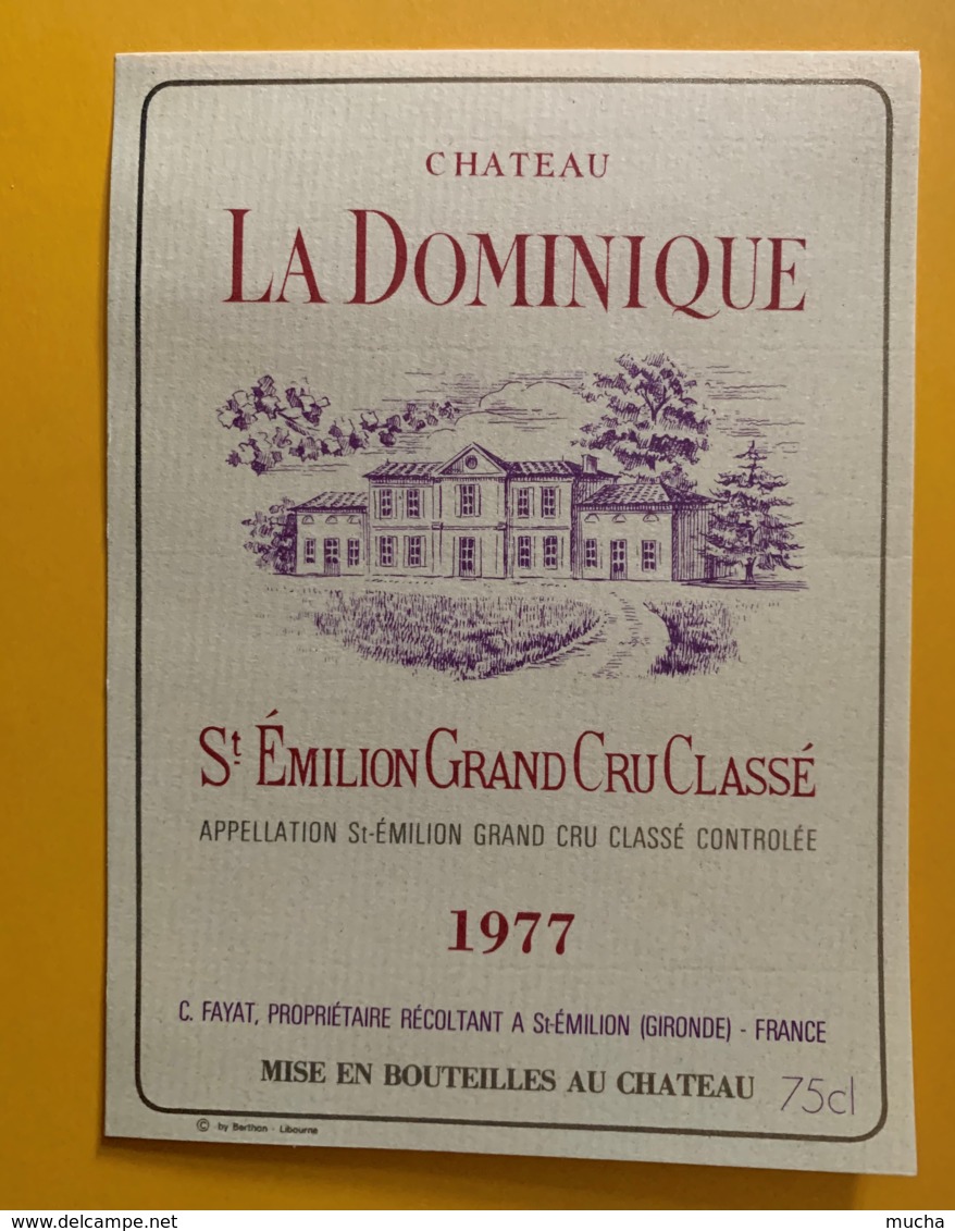 9912 - Château La Dominique 1977 Saint-Emilion - Bordeaux