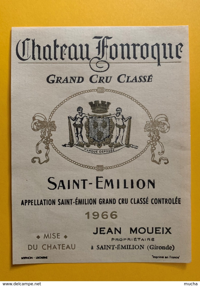 9917 - Château Fonroque 1966 Saint-Emilion - Bordeaux