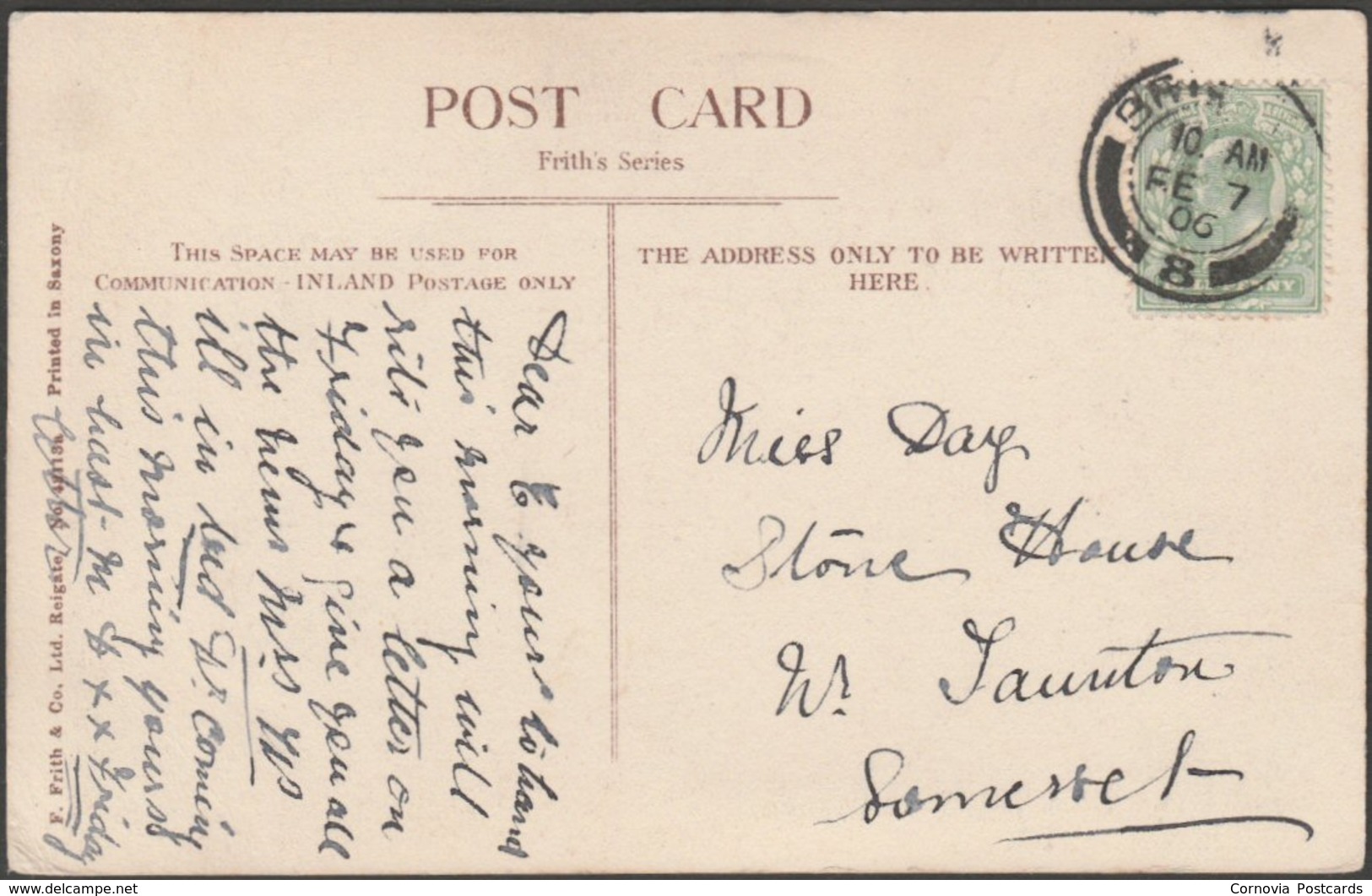 The Zigzags, Ilfracombe, Devon, 1906 - Frith's Postcard - Ilfracombe