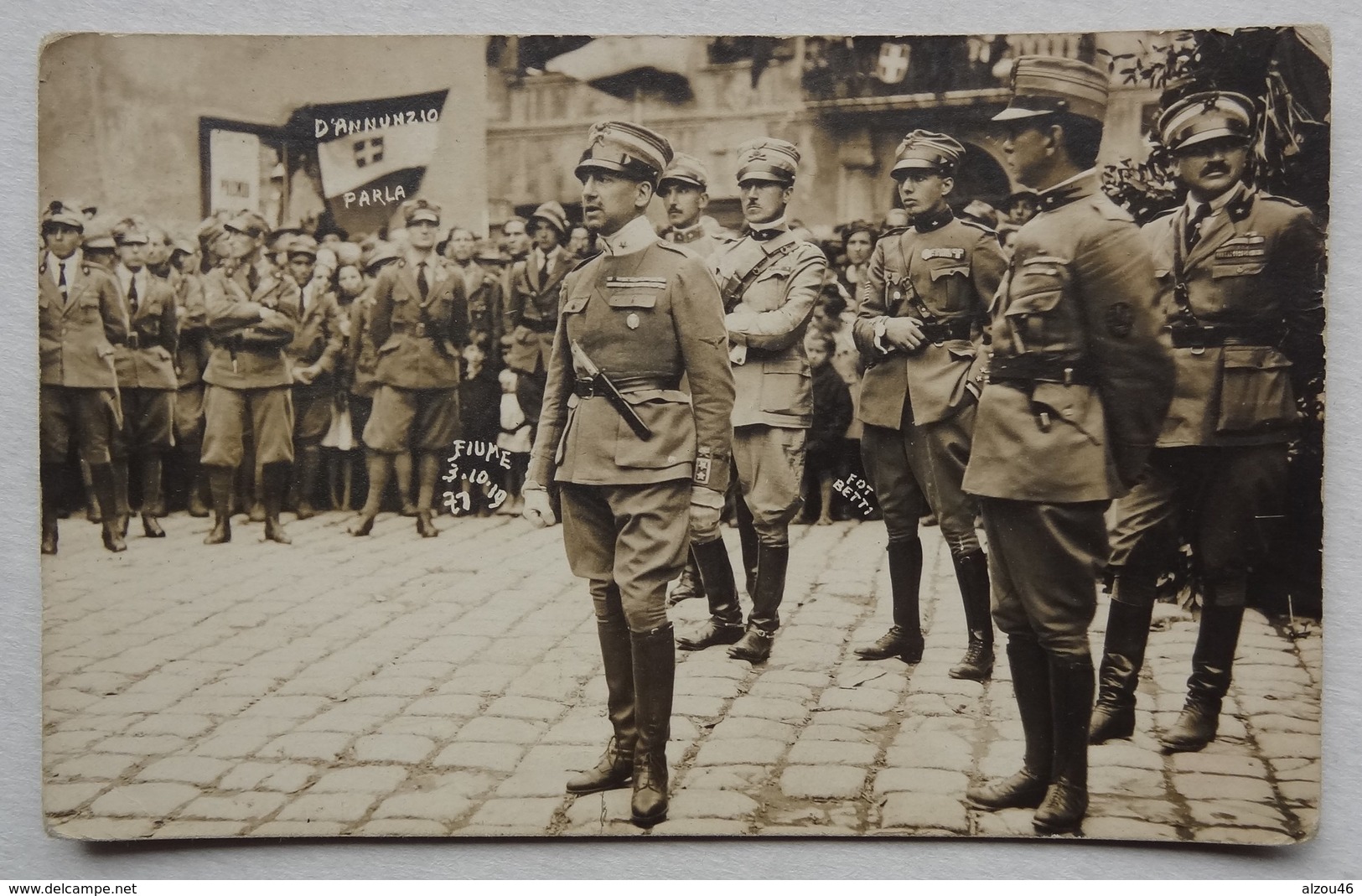 Italia, Gabriele D'Annunzio, Fiume, 3 Ottobre 1919, Carta Foto, Rijeka - Cpa Photo - Autres & Non Classés