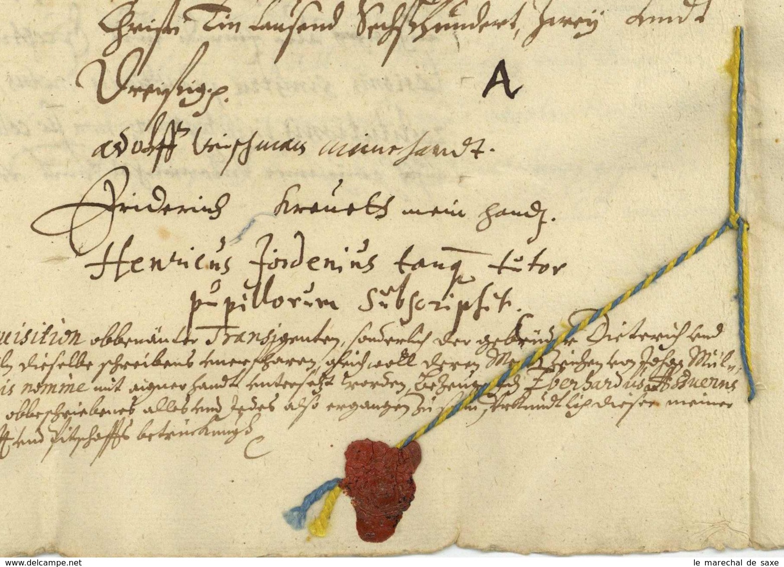 1632 BÜCKEBURG Niedersachsen RODENBERG Wischmann Kreveth Jördening Jordenius - Manoscritti