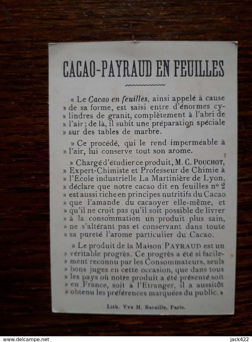 L16/34 Chromo. Cacao Payraud - Other & Unclassified