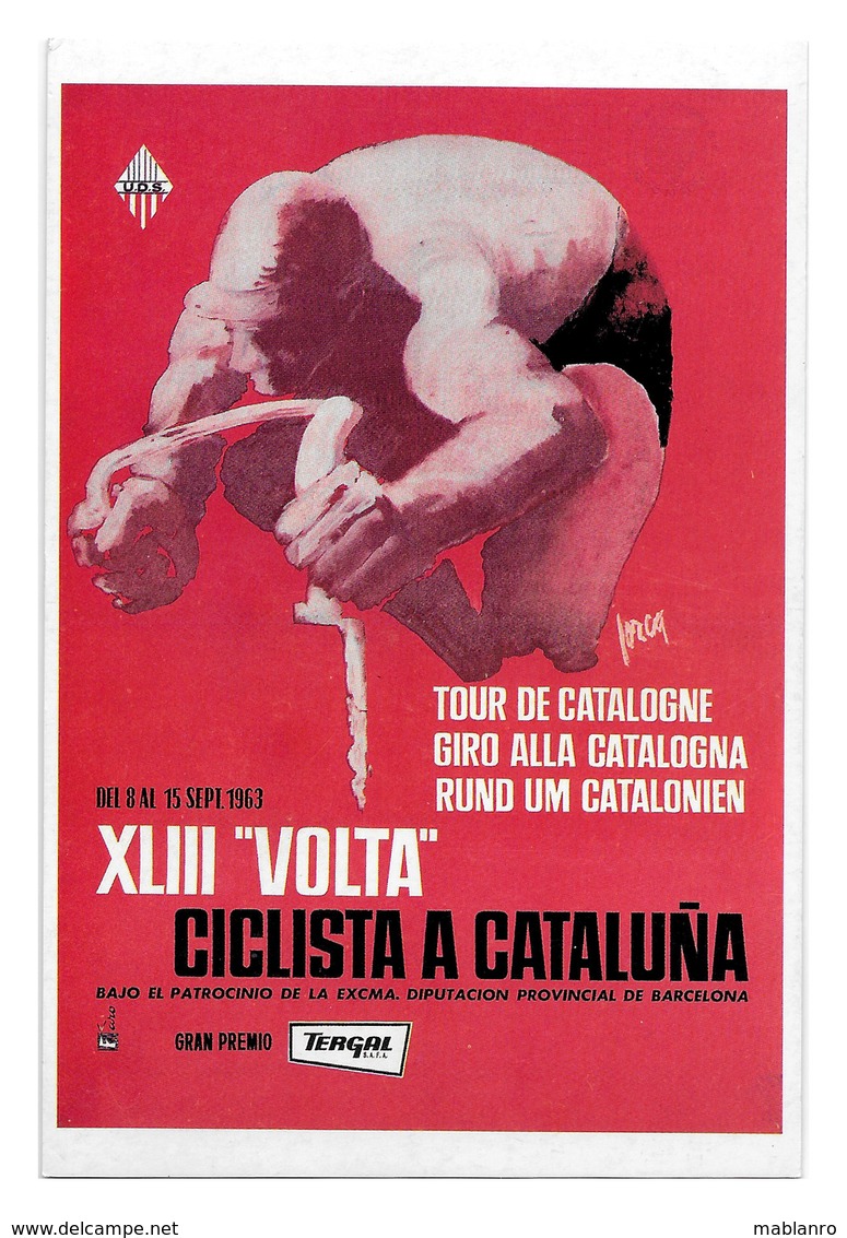 CARTE CYCLISME VOLTA CATALUÑA 1963 - Cyclisme