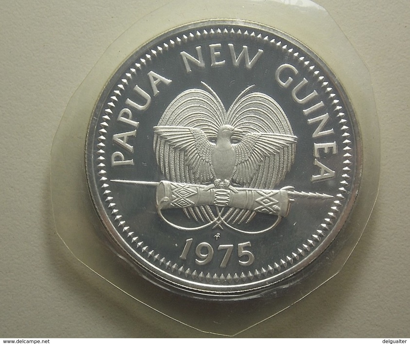 Papua New Guinea 5 Kina 1975 Silver Proof - Papouasie-Nouvelle-Guinée