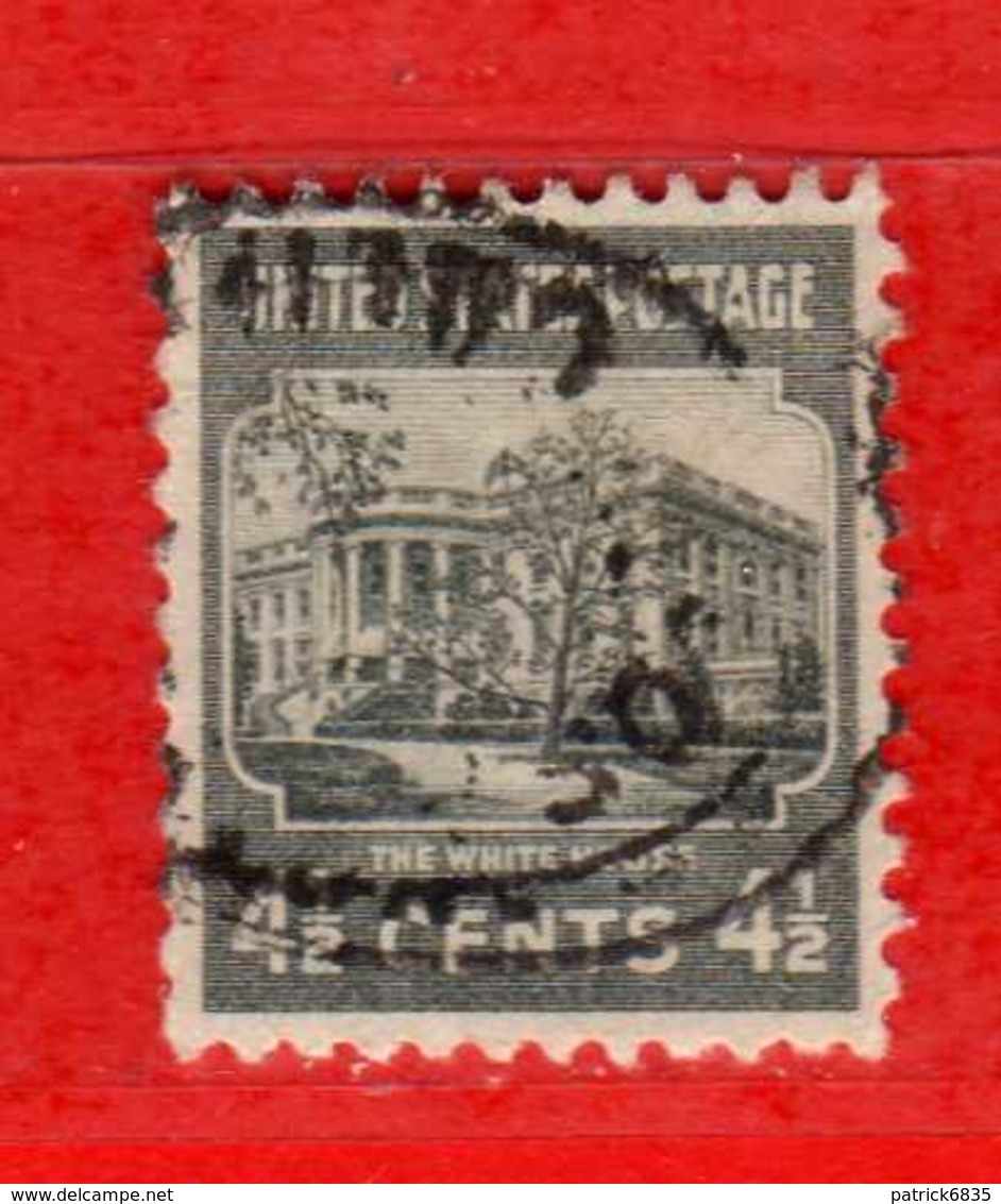 (Us2) USA °- 1938 - Série Courante, Présidents. La Maison Blanche. 4-1/2 C. Yvert 374.   USED.  Vedi Descrizione - Usati