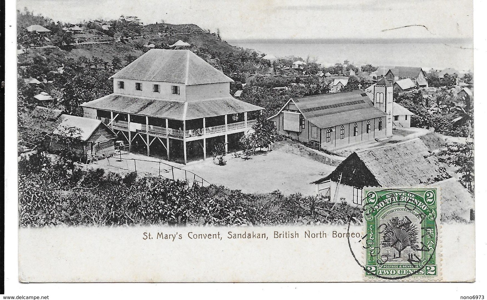 CPA PC British North Borneo Sandakan St. Mary's Convent 1909 Malaysia - Malaysia