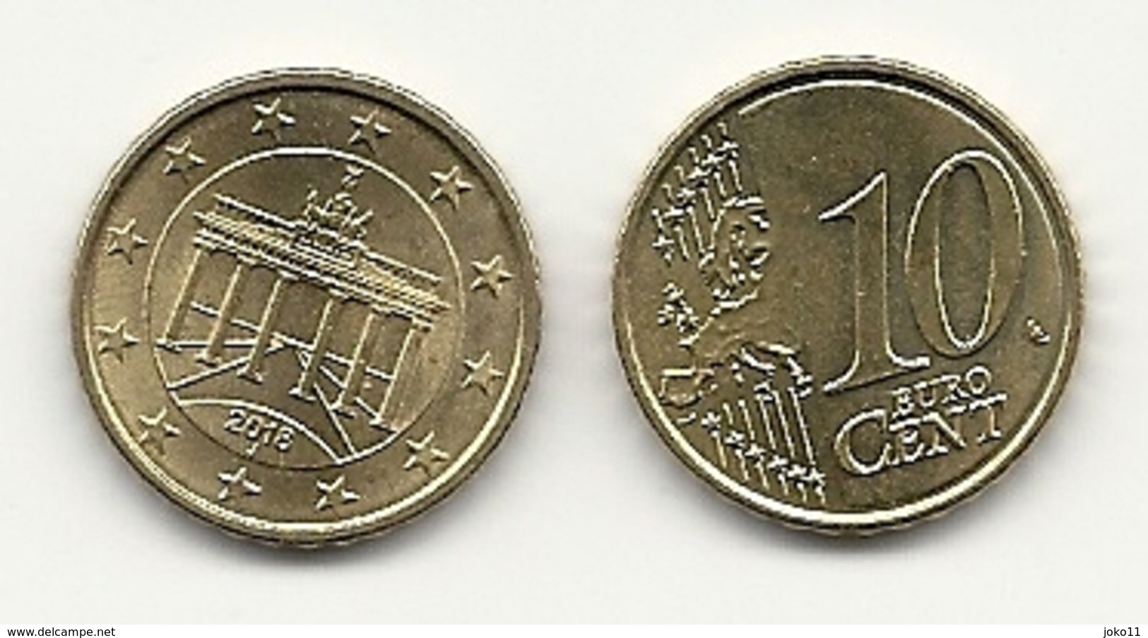 10 Cent, 2018, Prägestätte (J) Vz,  Sehr Gut Erhaltene Umlaufmünze - Allemagne