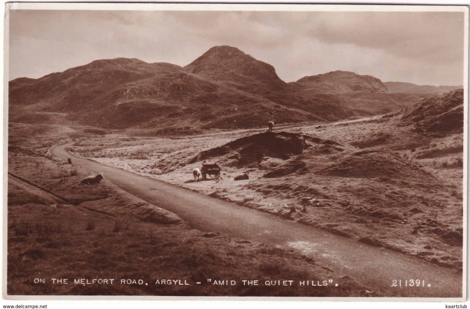 On The Melfort Road. Argyll - 'Amid The Quiet Hills' - (Scotland) - Argyllshire