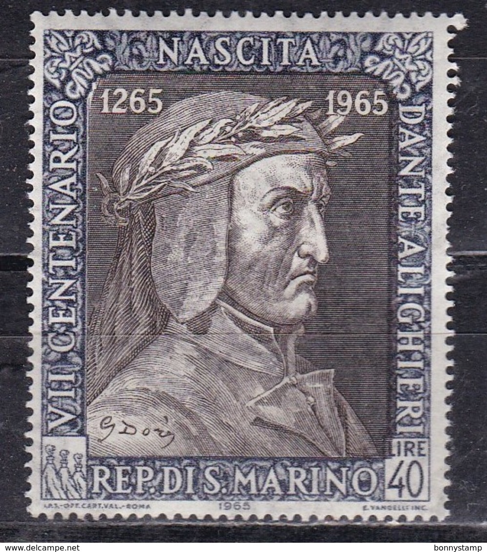 San Marino, 1963 - 40 Lire Dante Alighieri - Nr.700 MNH** - Unused Stamps