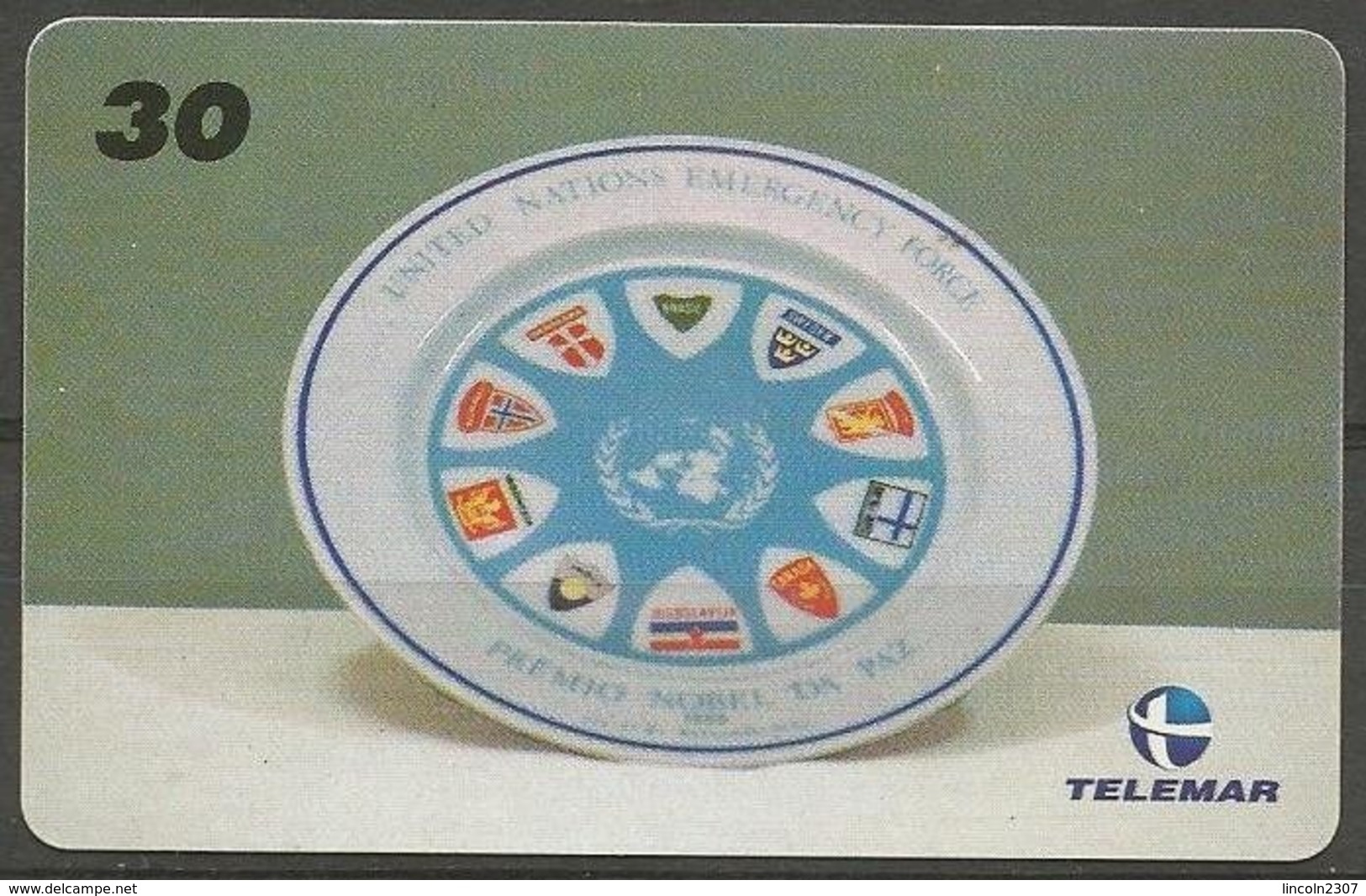 LSJP BRAZIL PHONECARD PORCELAIN PRATO TELEMAR - Brésil