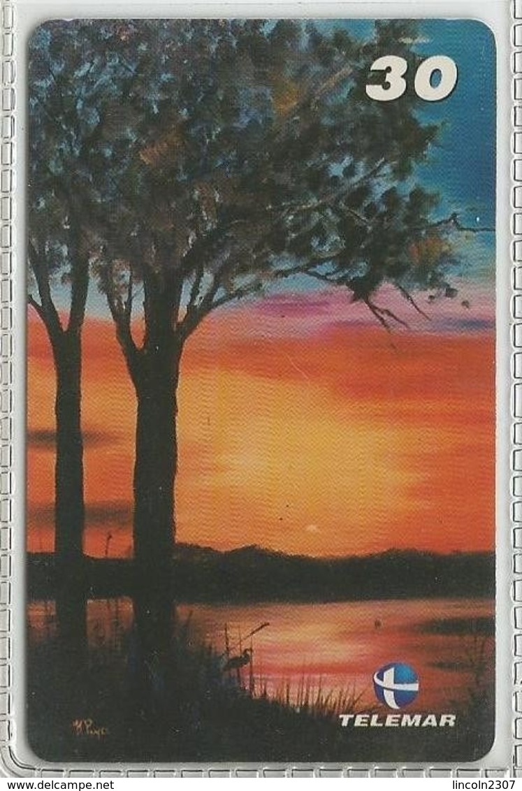 LSJP BRAZIL PHONECARD SUNSET TREE TELEMAR - Brasilien