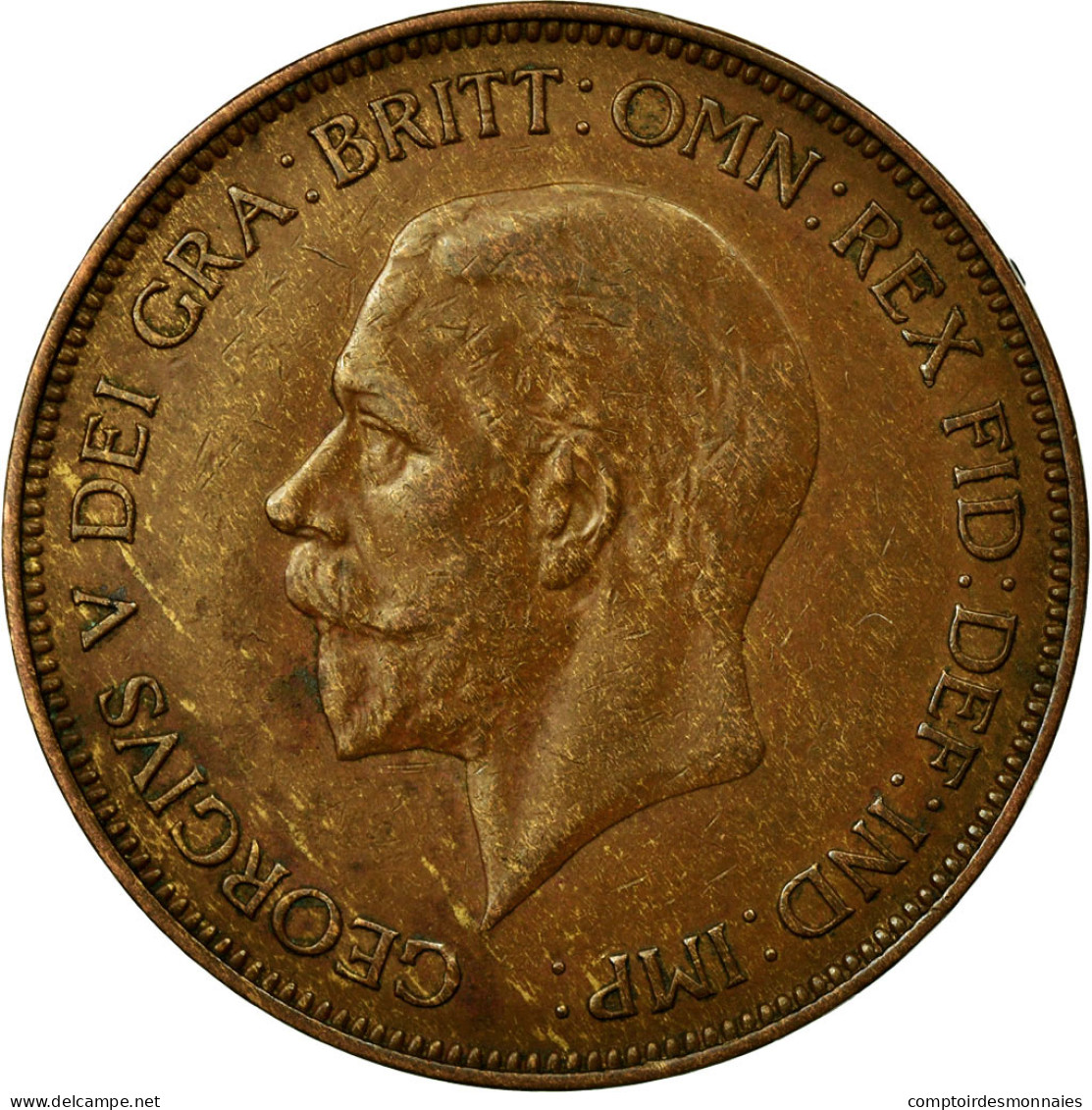 Monnaie, Grande-Bretagne, George V, Penny, 1935, TTB+, Bronze, KM:838 - D. 1 Penny