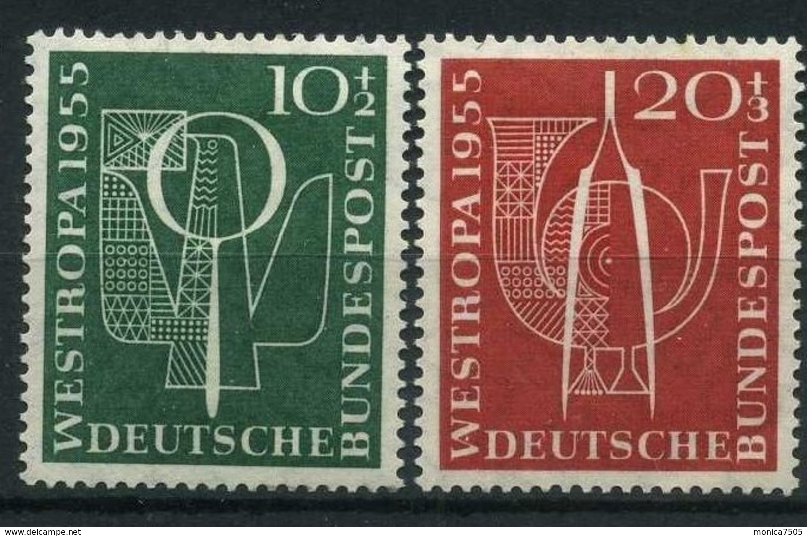 ALLEMAGNE ( POSTE ) Y&T  93/94  TIMBRES  NEUFS  AVEC  TRACE  DE  CHARNIERE . - Neufs