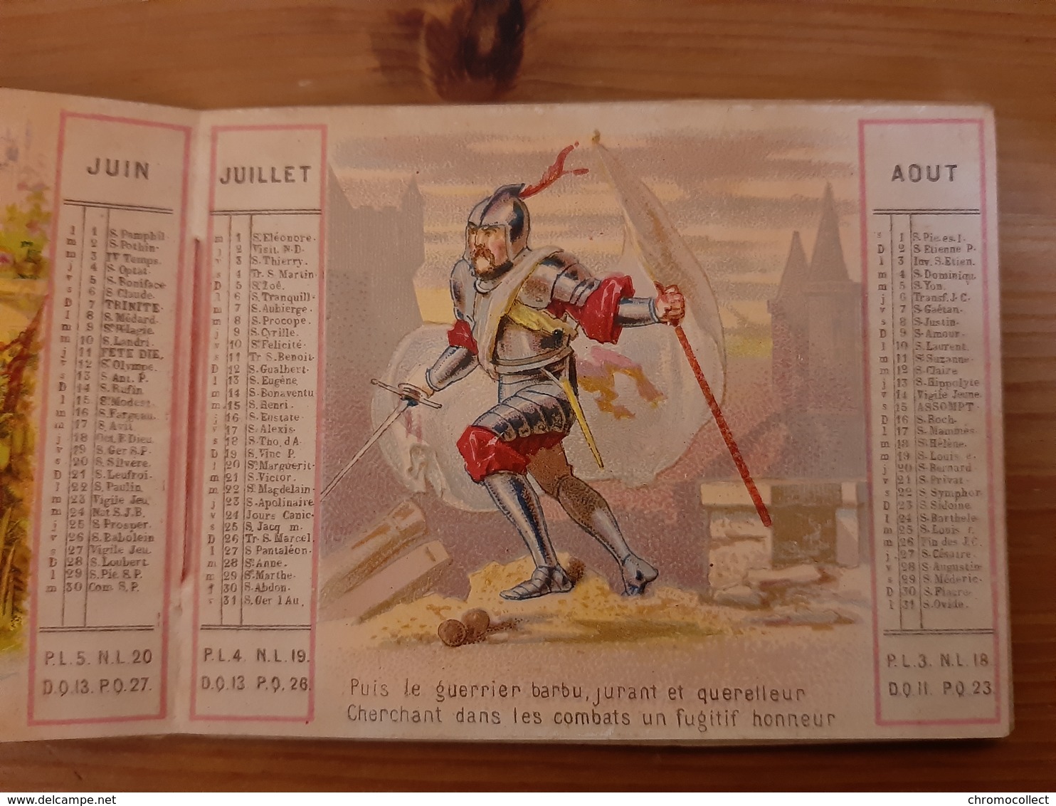 Chromo Almanac Calendrier 1868 Rimmel Parfumeur Les Sept Ages De Shakespeare Londres Paris Rue De L'Ecuyer 51 Bruxelles - Autres & Non Classés