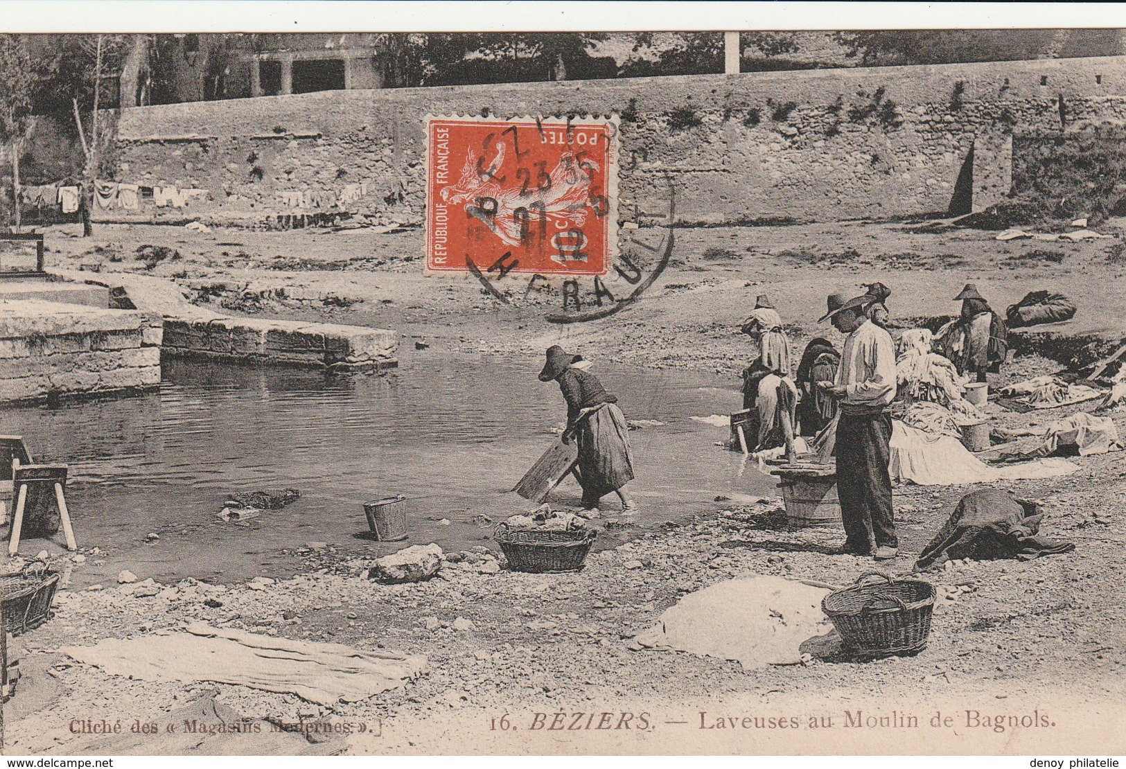 34/ Béziers - Laveuses Au Moulin De Bagnols - Beziers