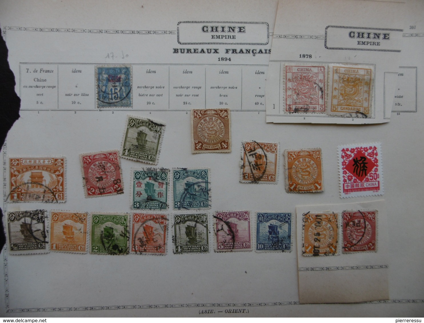 CHINE CHINA CHINESE CANDARINS STAMPS TIMBRES  Issus Album - Autres & Non Classés