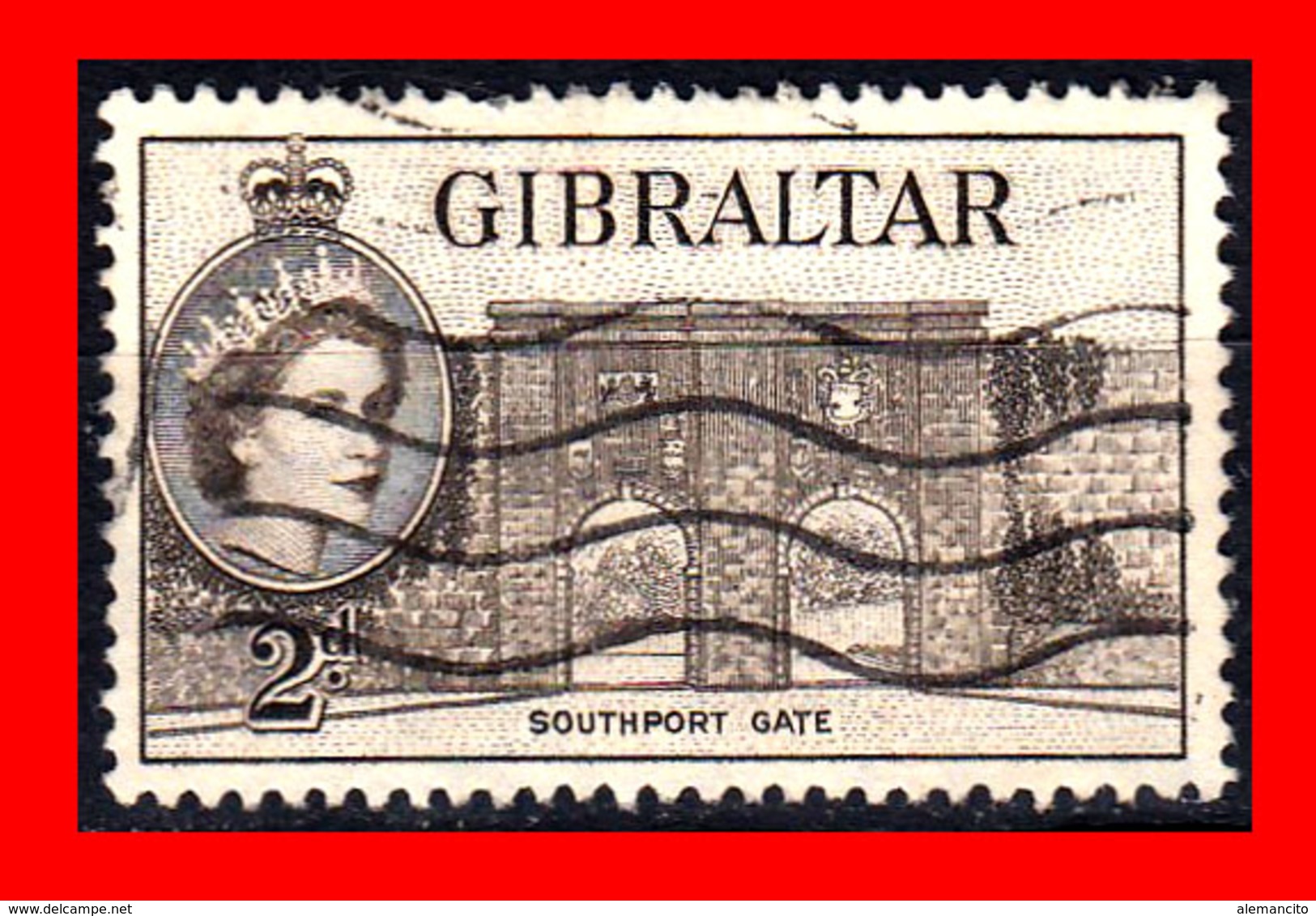 GIBRALTAR SELLO 1953 QUEEN ELIZABETH II - Gibraltar