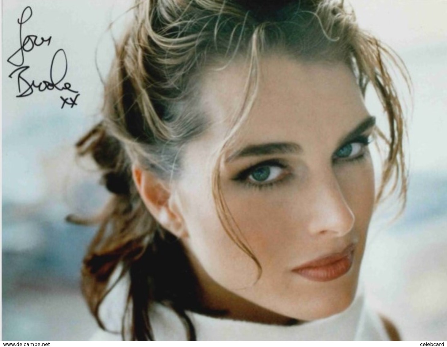 BROOKE SHIELDS  AUTOGRAPHE / AUTOGRAMM  Photo 26/20 Cm - Autres & Non Classés