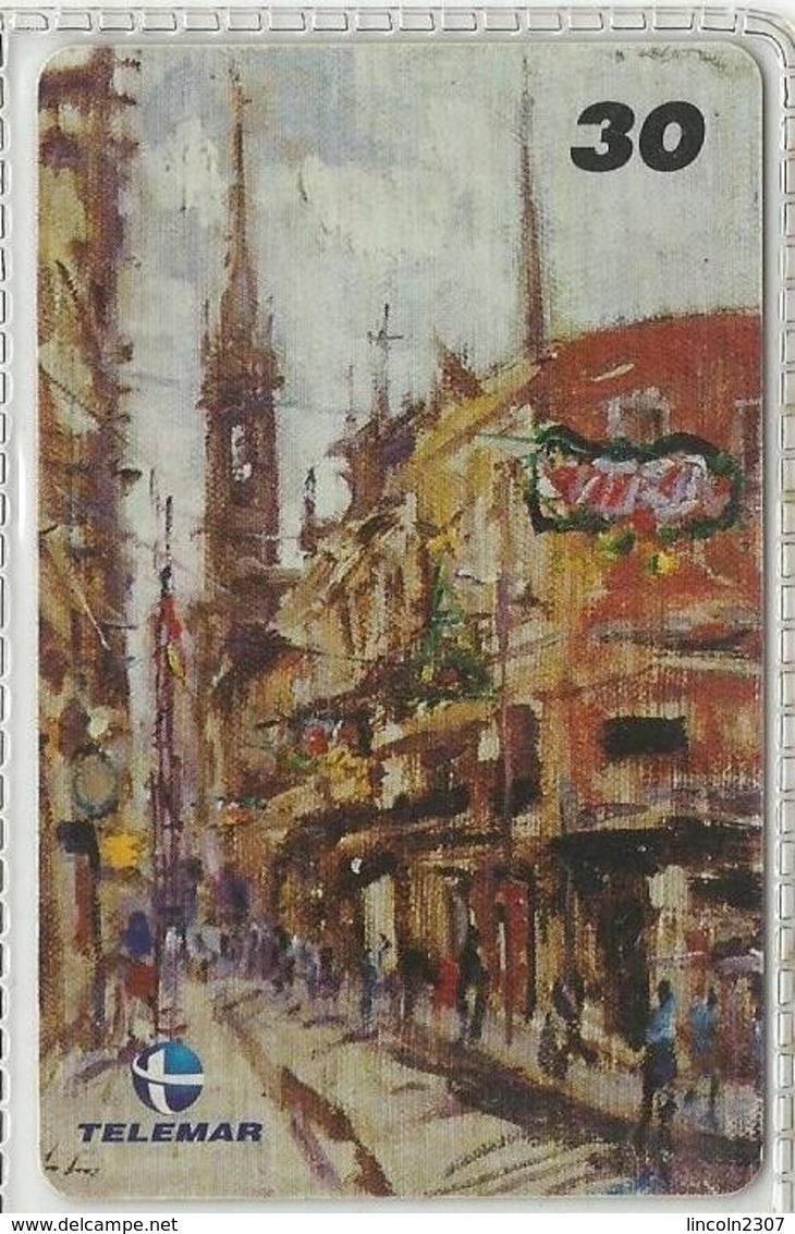 LSJP BRAZIL PHONECARD STREET BUENOS AIRES ART TELEMAR - Brasilien