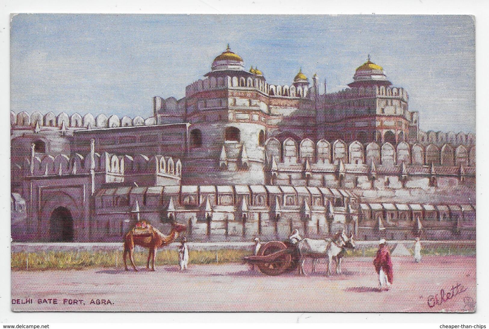 Delhi Gate Fort, Agra - Tuck Oilette 7237 - India