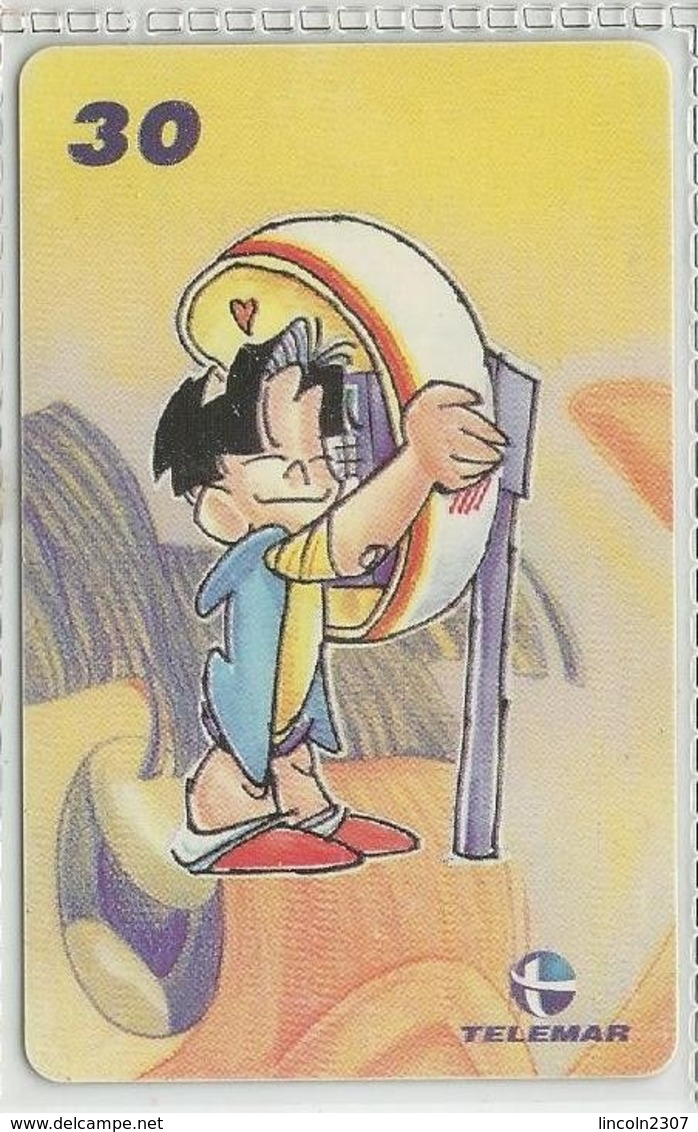 LSJP BRAZIL PHONECARD COMIC CHARITY LUCAS TELEMAR - Brasilien