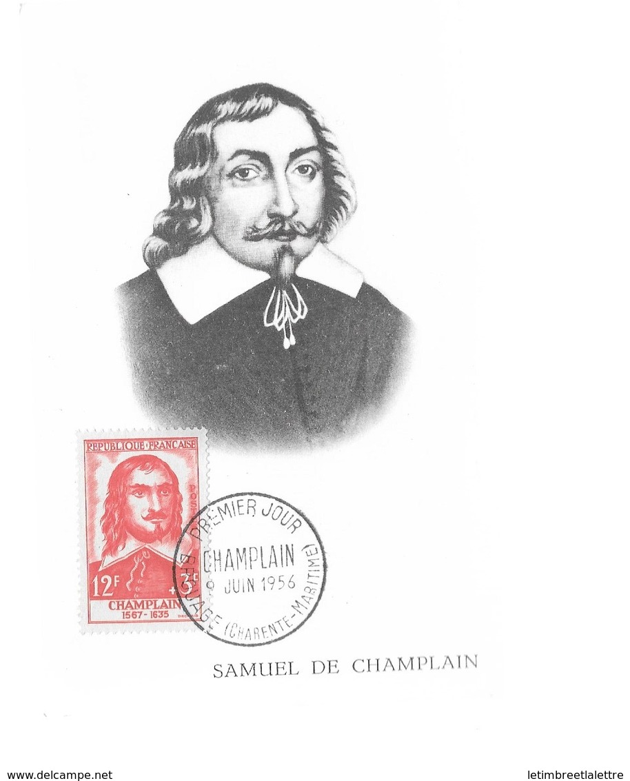 Carte Maximum "Samuel Champlain" 1956 - 1950-1959