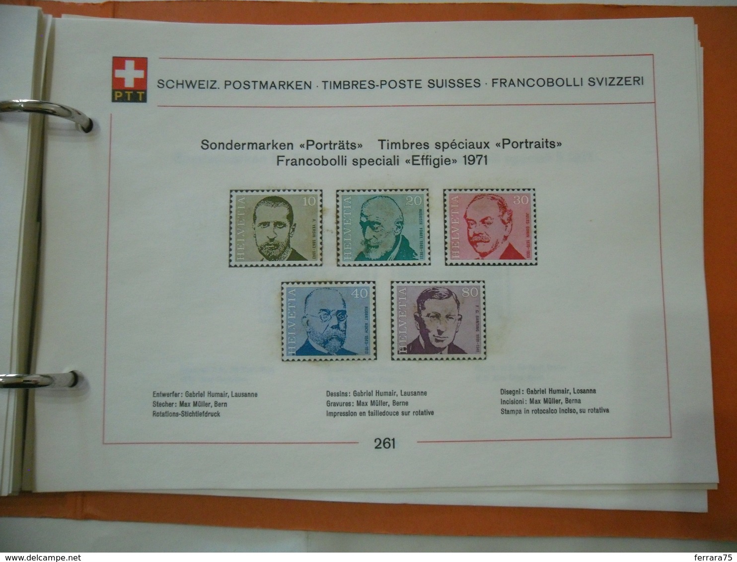 HELVETIA PTT:FRANCOBOLLI SVIZZERI EFFIGIE  1971 - Unused Stamps