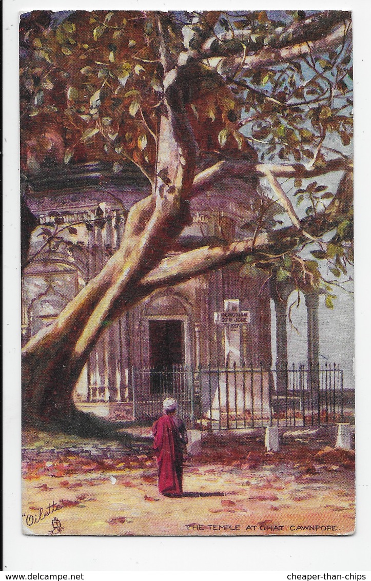 The Temple At Ghat, Cawnpore - Tuck Oilette 7234 - India