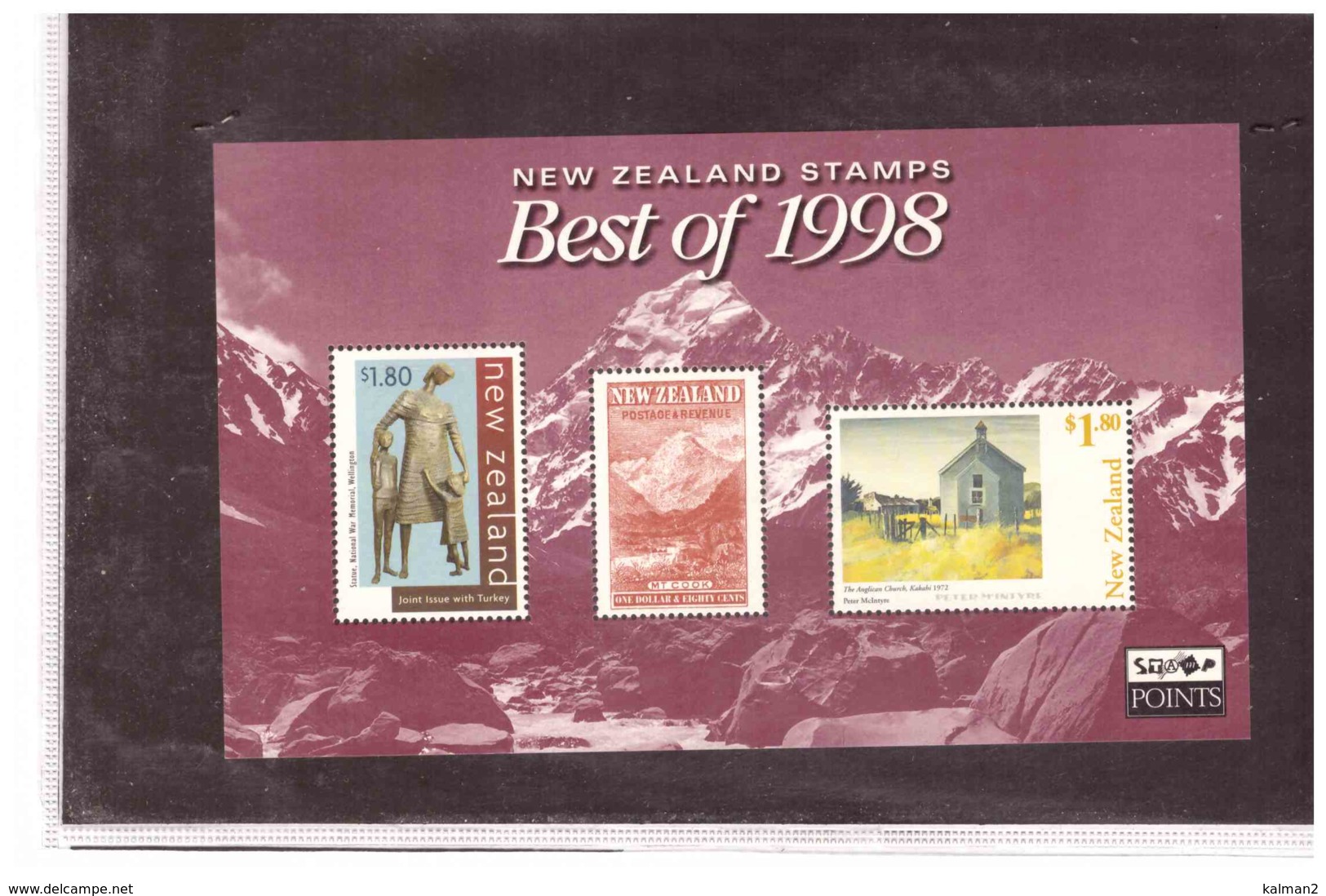 NEW ZEALAND   - REWARDS BEST OF 1998 OF 3 MINIATURE SHEETS WITH PACK - Blocks & Sheetlets