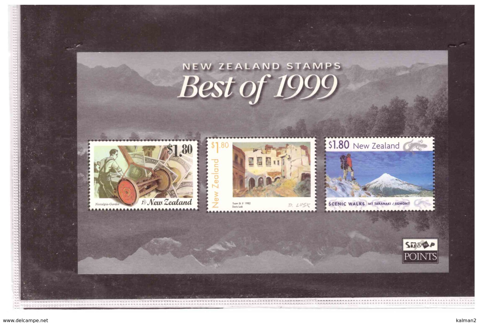 NEW ZEALAND   - REWARDS BEST OF 1999  OF 3 MINIATURE SHEETS WITH PACK - Blocks & Sheetlets