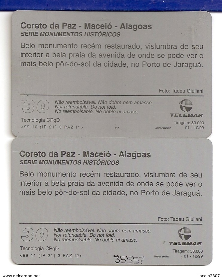 LSJP BRAZIL PHONECARD CHORUS OF PEACE MACEIO TELEMAR - Brésil