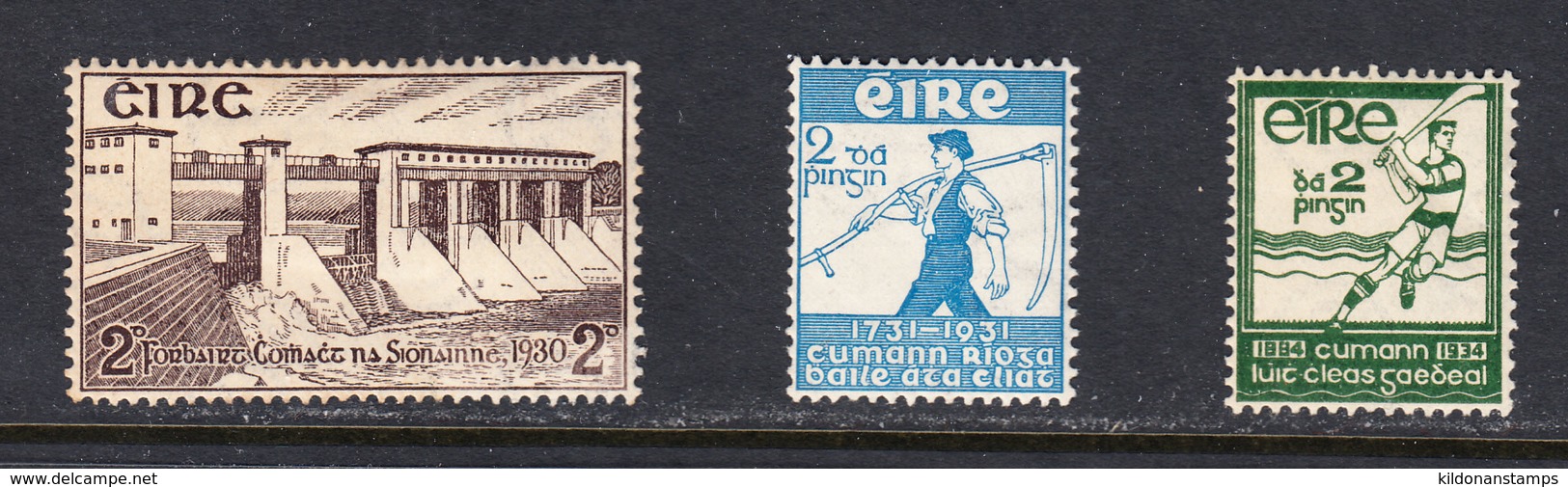 Ireland 1931-34 Mint Mounted, Sc# 83,84,90, SG 92,93,98 - Nuevos